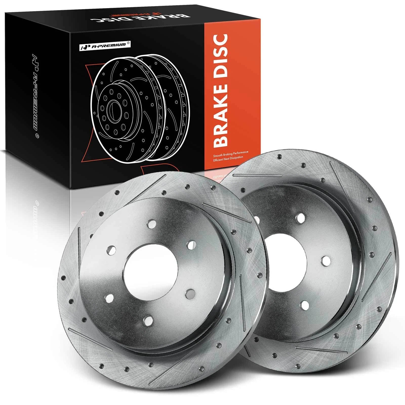 Rear Drilled Brake Rotors for Nissan Titan Armada INFINITI QX56 (2004–2015)
