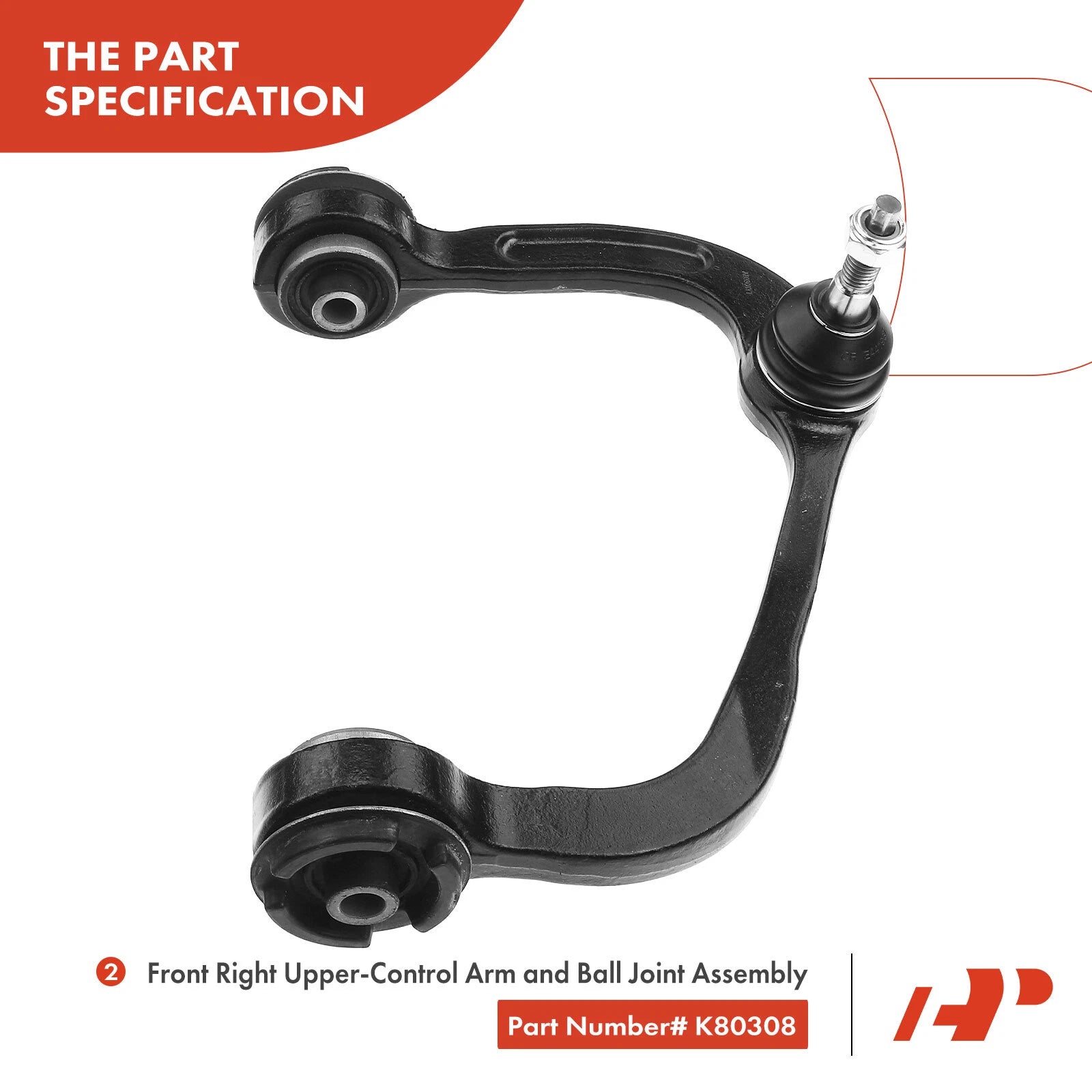 8x Front Control Arm with Ball Joint for Ford F-150 (2004–2006) 4WD