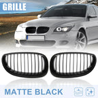 Matte Black Grille for BMW E60 E61 528i 535i 525i 530i 530xi 545i M5 (2003–2009)