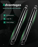 Rear Pair Shock Absorbers for Ford E-150 E-250 E-350 E-450 (1992–2014)