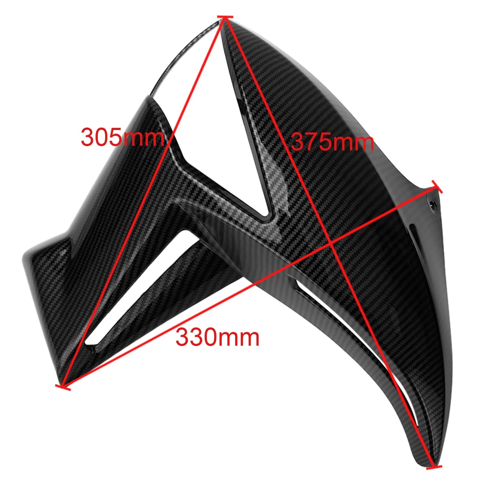 Front Side Radiator Cover Panel Fairing for Kawasaki ER6N (2009–2011)