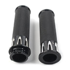 Black Handle Bar Hand Grips for Harley Sportster XL883 XL1200 (2004-2023)