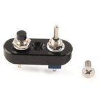 1pc 7/8" Mini Dual Toggle Switch for Horn Headlight ON-OFF (Fits Various Models)