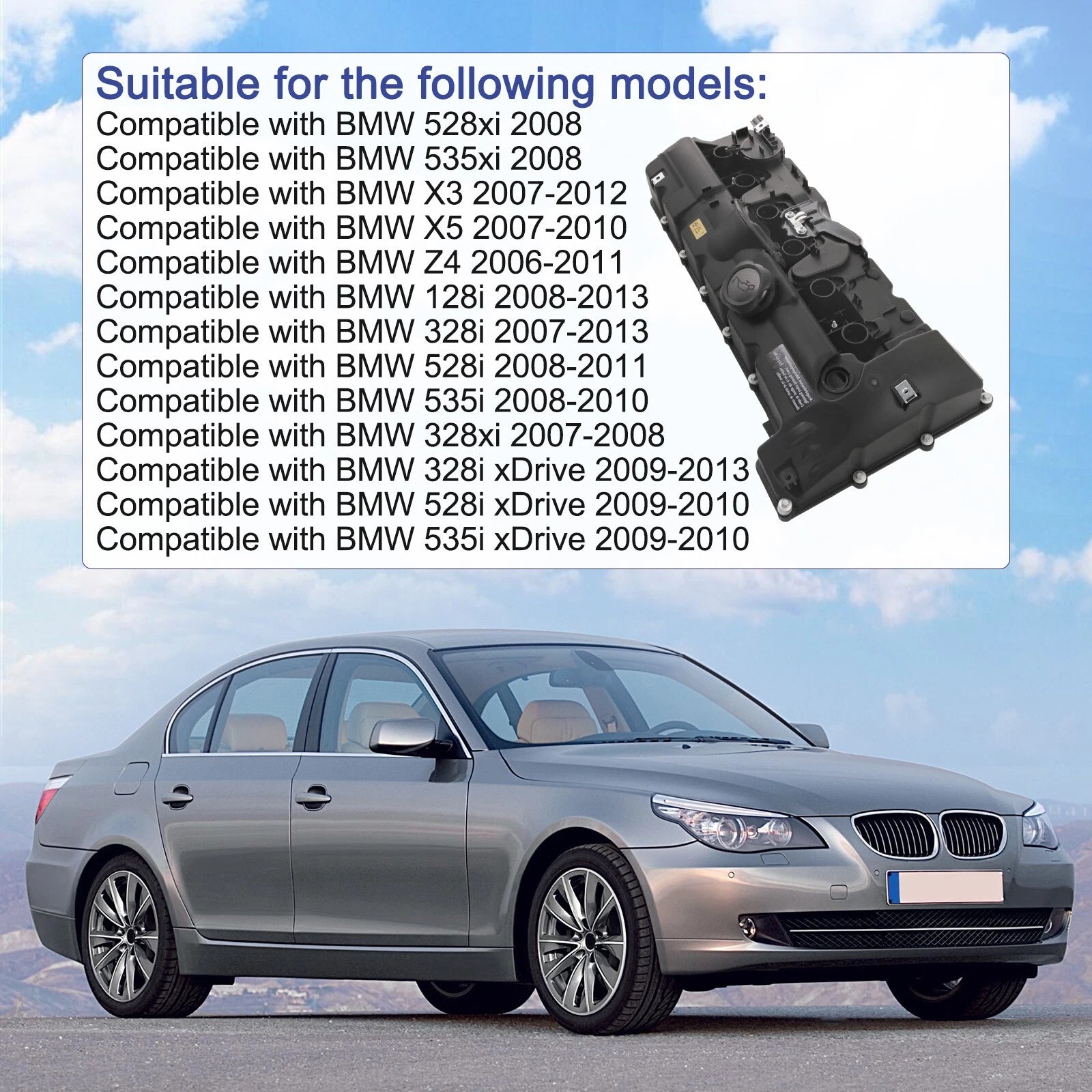 Valve Cover & Gasket Bolts for BMW 128/323/328/528/X3/X5 (2006–2013)