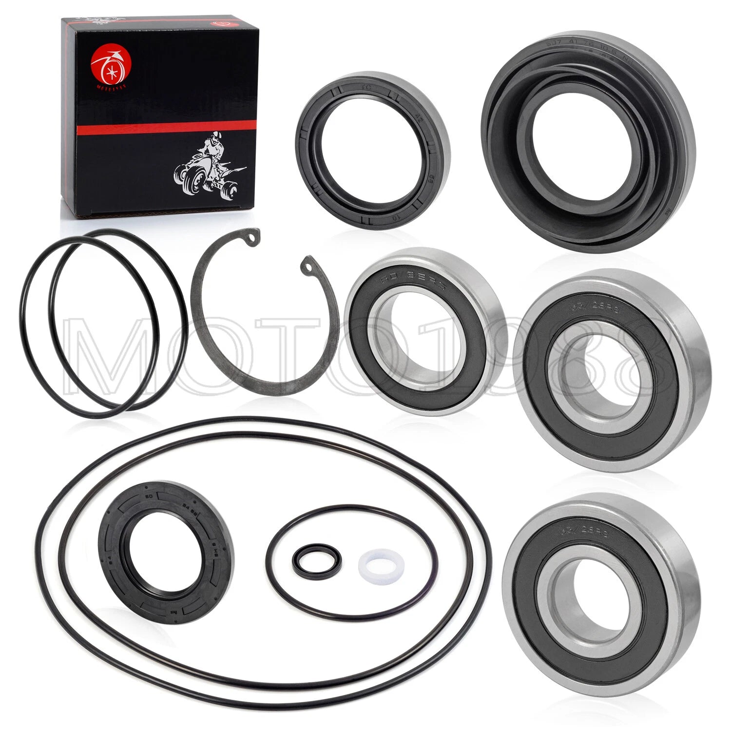 Rear Axle Brake Drum Wheel Seal Bearing Kit for Honda Foreman 400 TRX400FW (1995–2003)