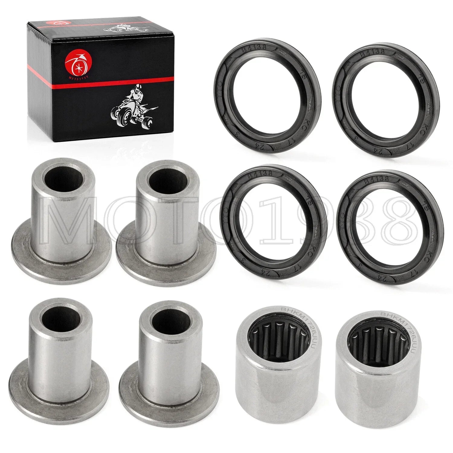 Front upper A-arm bushing & shaft kit for Suzuki LT-Z400 LTZ400 (2003–2006)