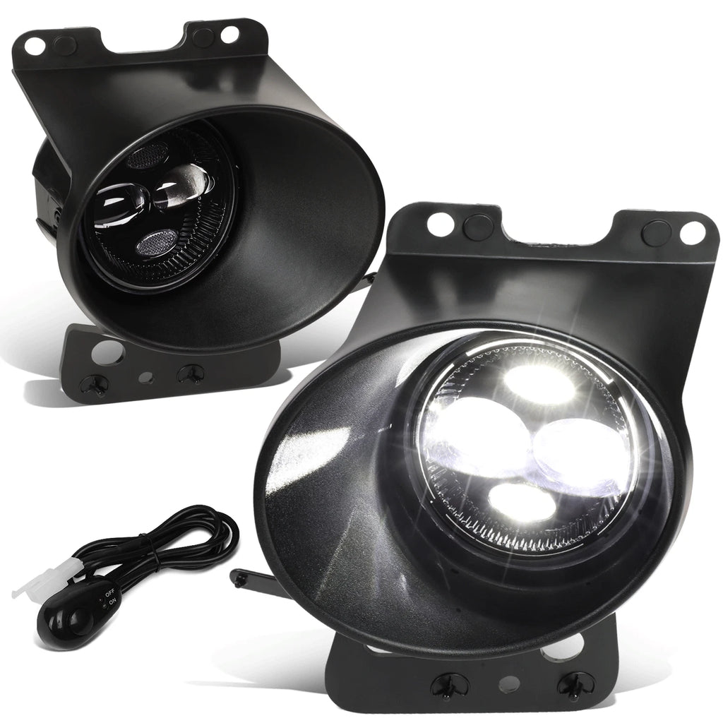 LED Projector Fog Lights with Bezel & Switch for Ford F150, Lincoln Mark LT (2005–2008)