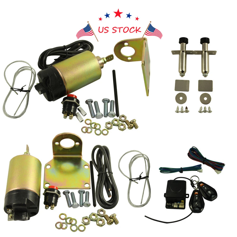 Shaved Handle Door Popper Kit for Universal 4 Door Vehicles (85 lb)