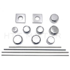 Set of 2 Chrome Fork Axle Caps for Suzuki GSX-R 1300 Hayabusa (1999–2011)