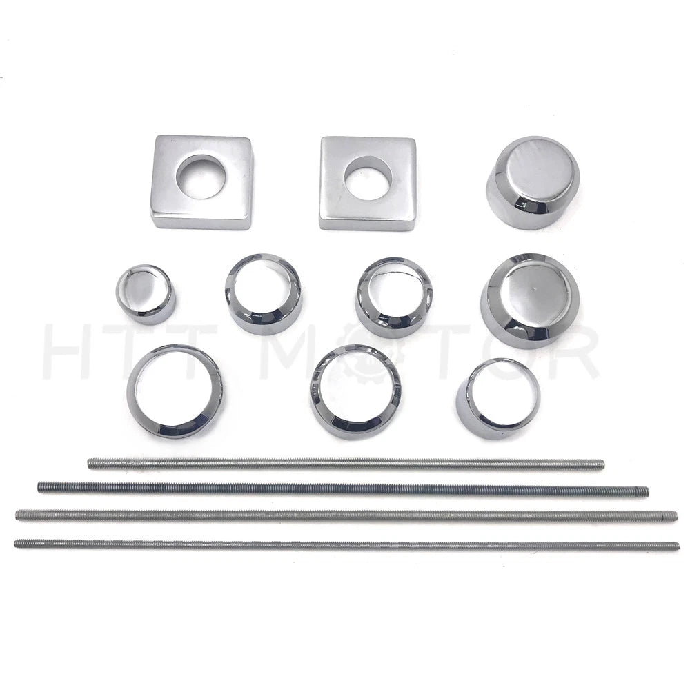 Set of 2 Chrome Fork Axle Caps for Suzuki GSX-R 1300 Hayabusa (1999–2011)