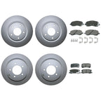 Front & Rear Brake Kit Disc Rotors & Akebono Ceramic Pads for Chrysler Dodge Jeep