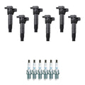 Set of 6 Ignition Coils & NGK Platinum Spark Plugs for Azera Veracruz Sedona (2006–2012)