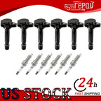 6Pack Ignition Coil & Spark Plug for Honda Pilot 2008 (3.5L V6)
