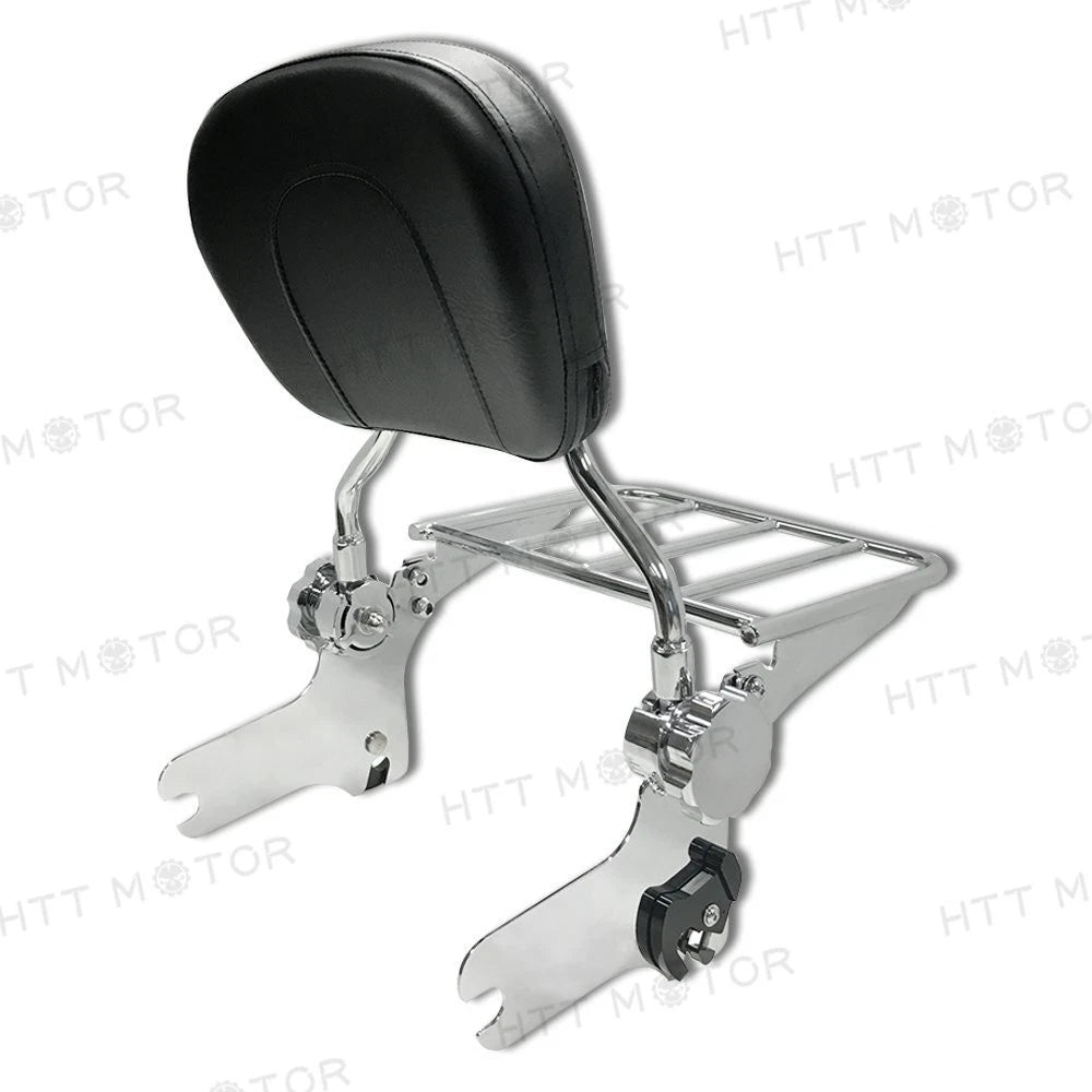 Detachable Sissy Bar Backrest Luggage Rack for Harley Road King Electra (1997–2008)