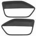 2X Front Door Panel Black Insert Hard Cover Kit for Ford Mustang (2005–2009)