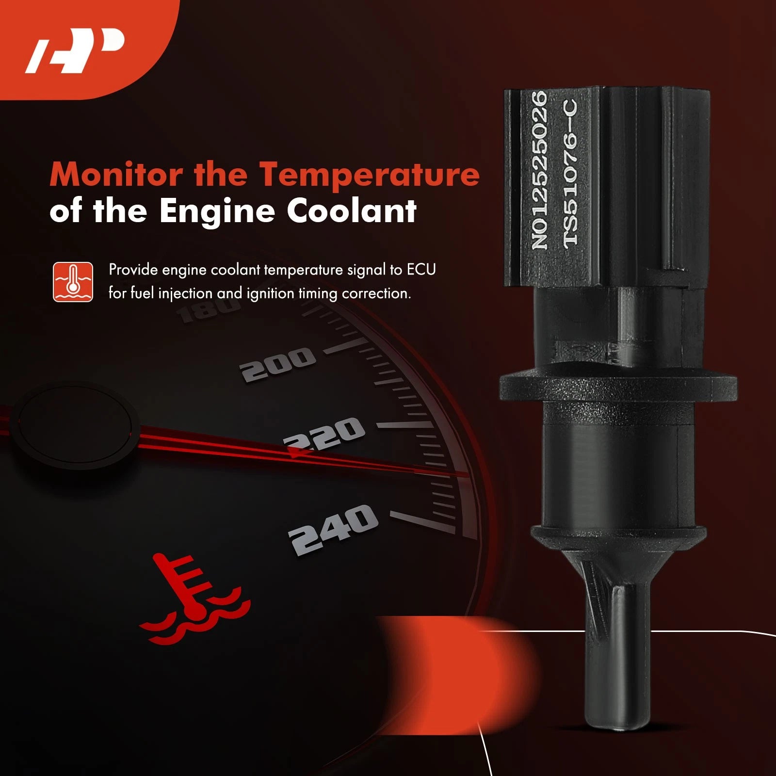 Ambient Air Temperature Sensor for Dodge Ram 1500, Jeep Compass