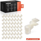 50Pcs Nylon Door Handle Lock Rod End Clips Retainer for Toyota (-)