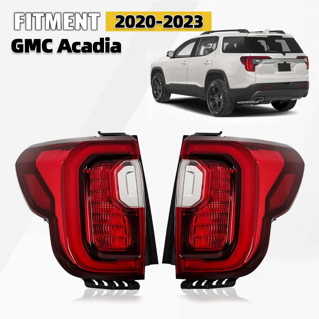 LED Tail Light Outer Pair for GMC Acadia Denali SL SLE SLT (2020–2023)