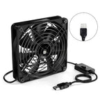 USB Fan 5V with 3 Speed Settings for Routers and PCs