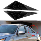 Black Side Window Louver Shutter Cover Trim for Hyundai Elantra (2021–2023)