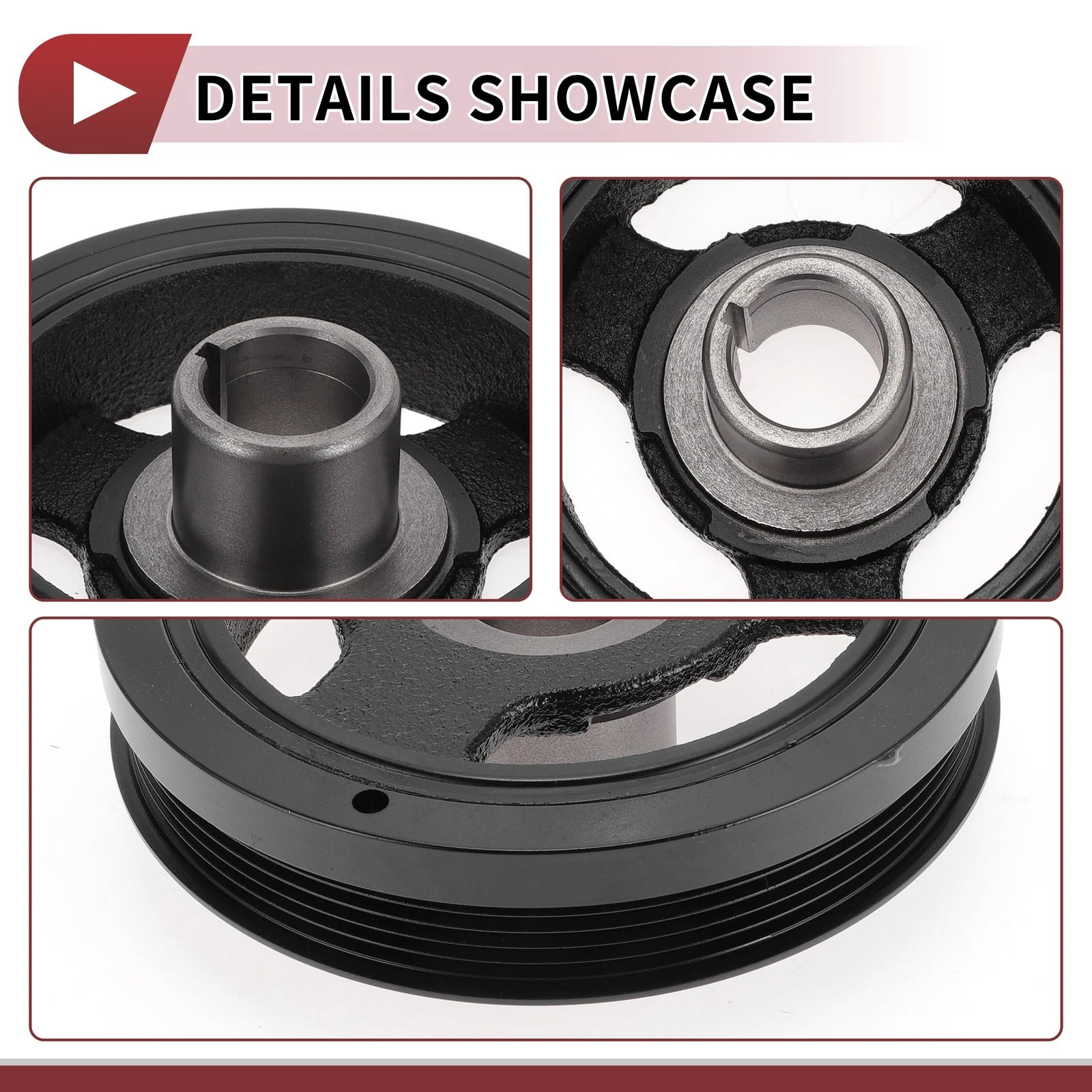 Engine Harmonic Balancer Crankshaft Pulley for GMC Terrain (2018–2020) No.12626962