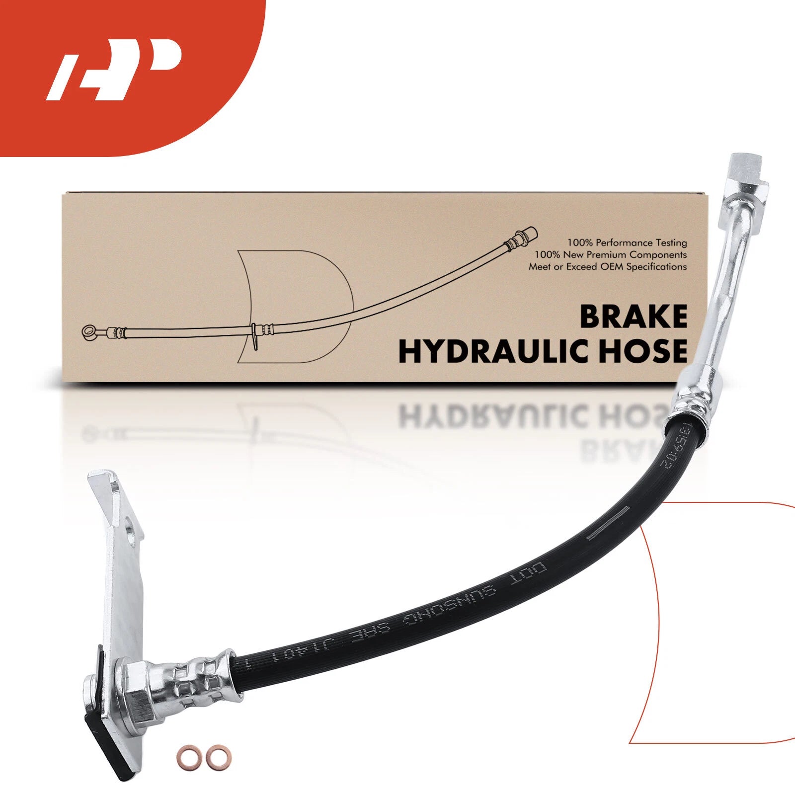 Rear Left Outer Brake Hydraulic Hose for Chevrolet Silverado 1500 (2007–2018)