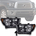 Black Chrome Headlights for Toyota Tundra, Sequoia (2007–2017)