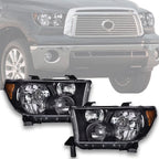 Black Chrome Headlights for Toyota Tundra, Sequoia (2007–2017)