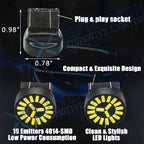 White 7443 LED Backup Reverse Light Bulb for Ford Explorer (2013-2019)