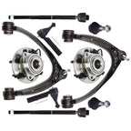 Front Control Arm Wheel Bearing Tie Rod Kit for Chevy Silverado 1500 (2007–2013)