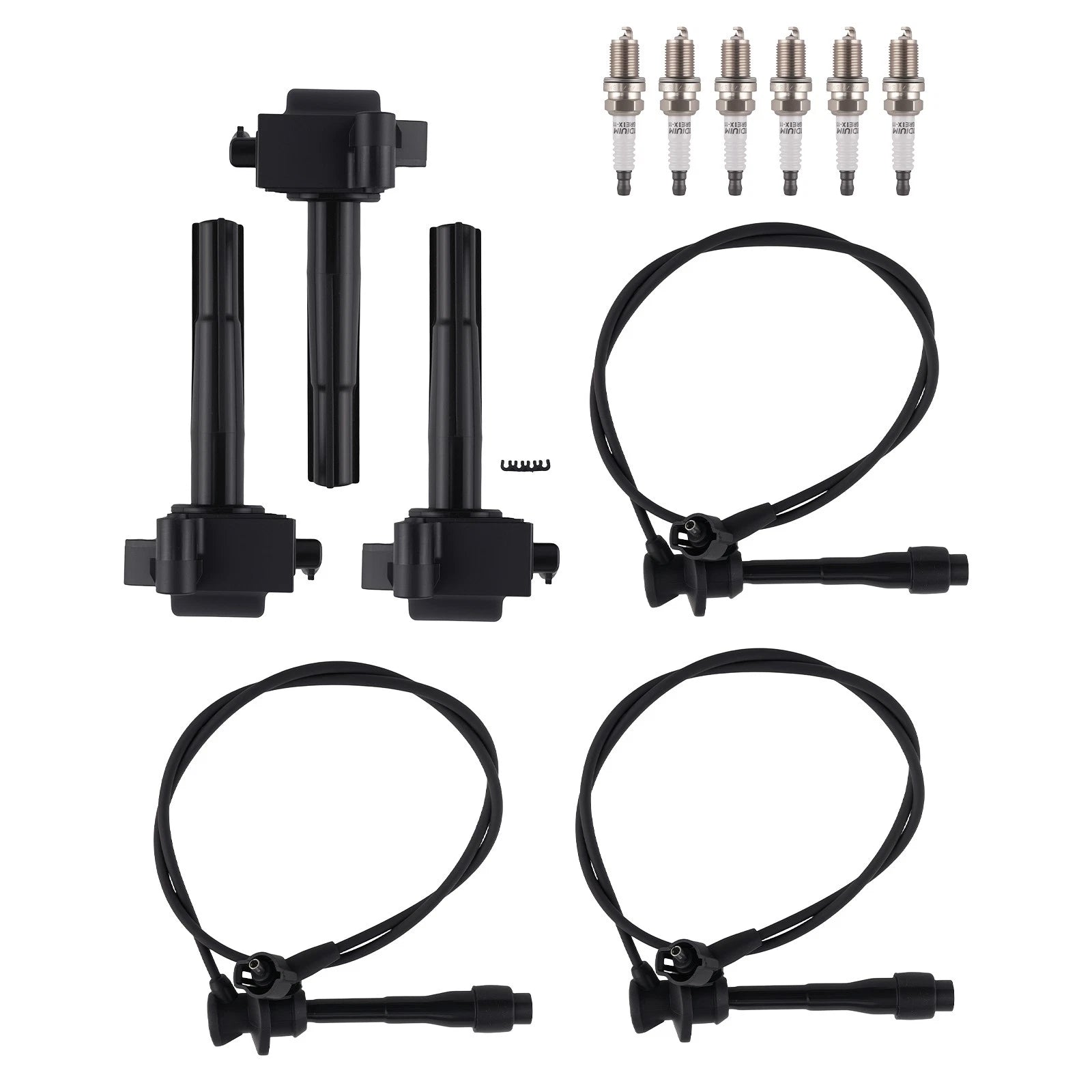 Ignition Coil + Spark Plug + Wireset for Toyota Camry Solara Sienna (1998–2006) UF155