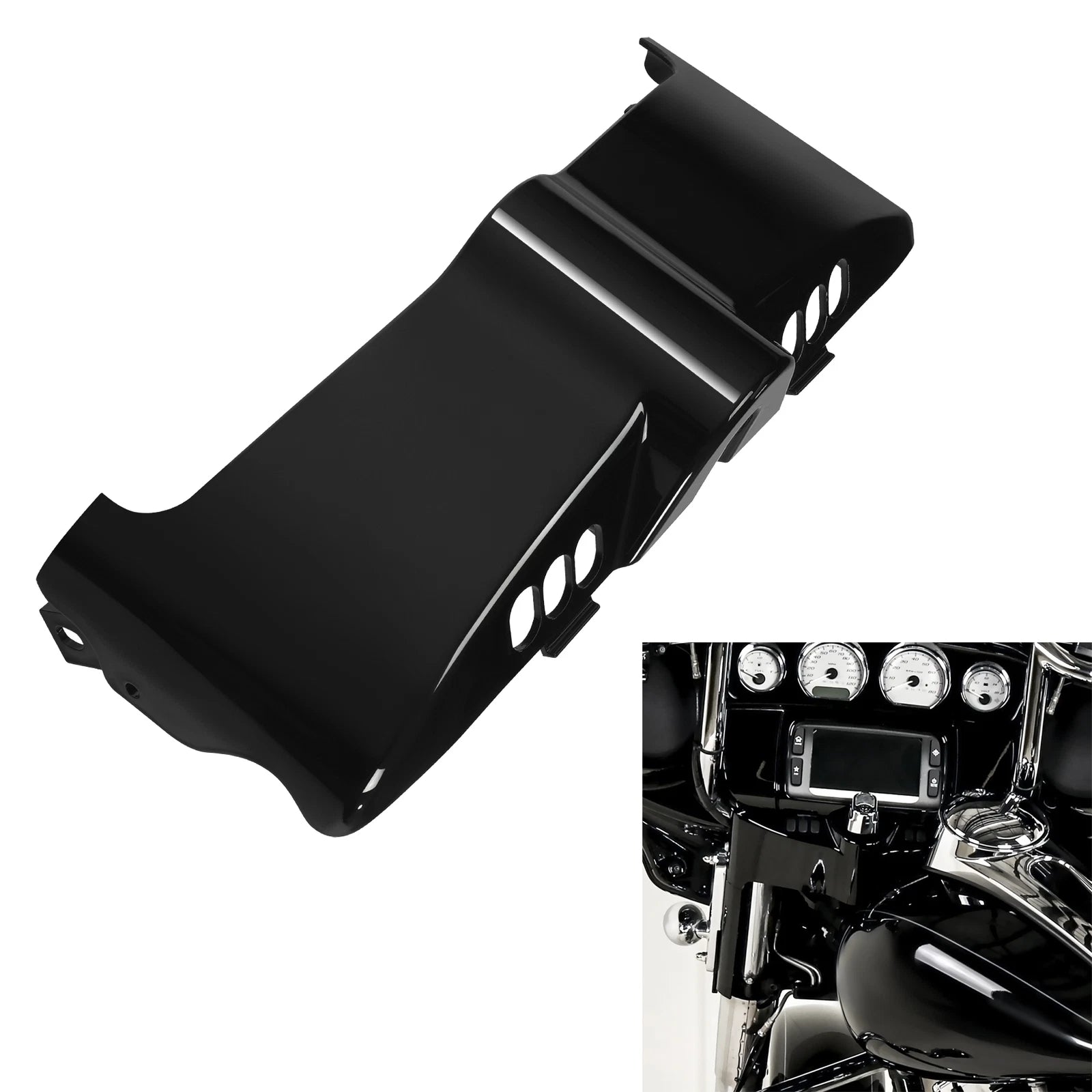 Black Inner Fairing Cap Cover for Harley Touring Electra Street Road Glide (2014–2023)