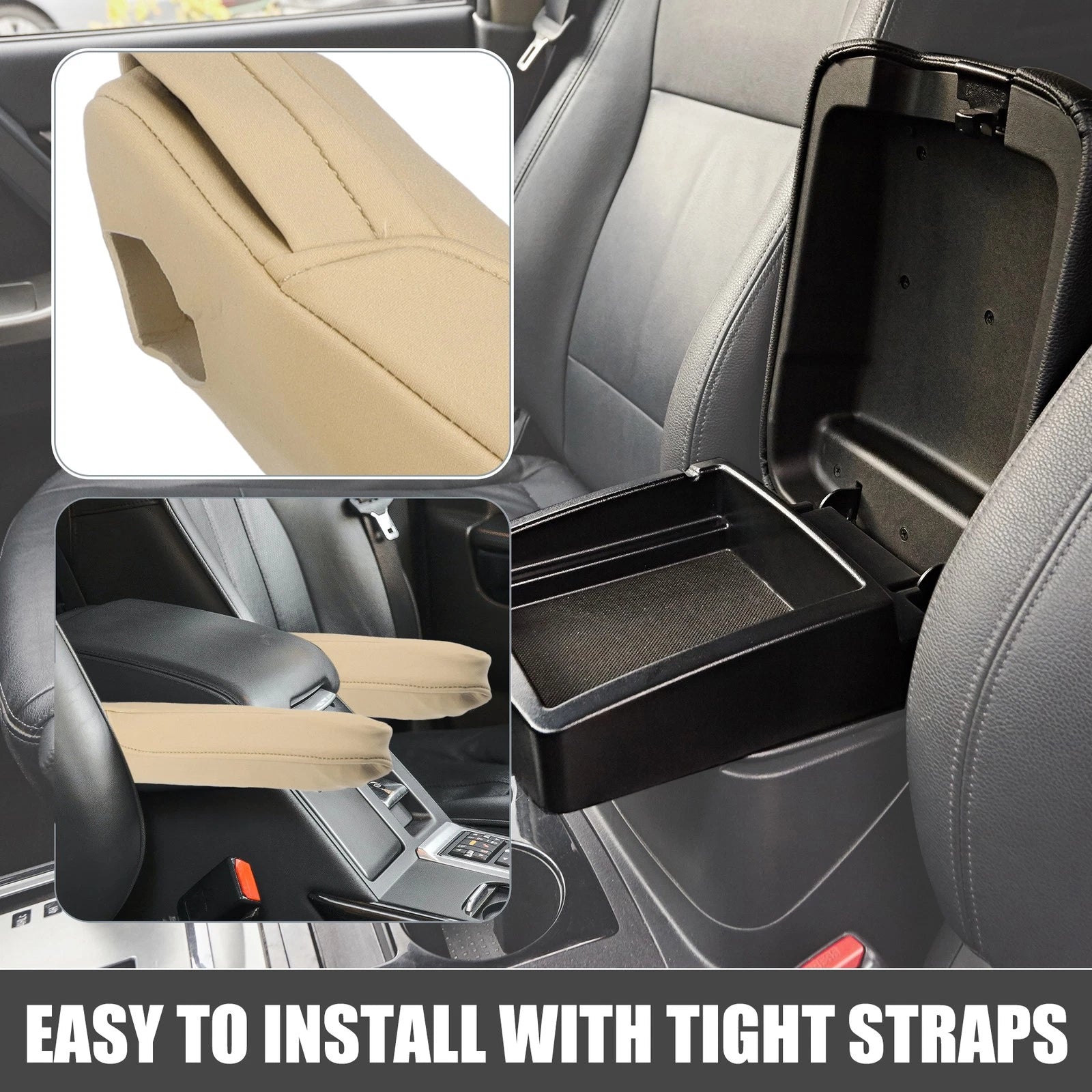 1 Pair Armrest Covers for Honda Odyssey  Light Brown