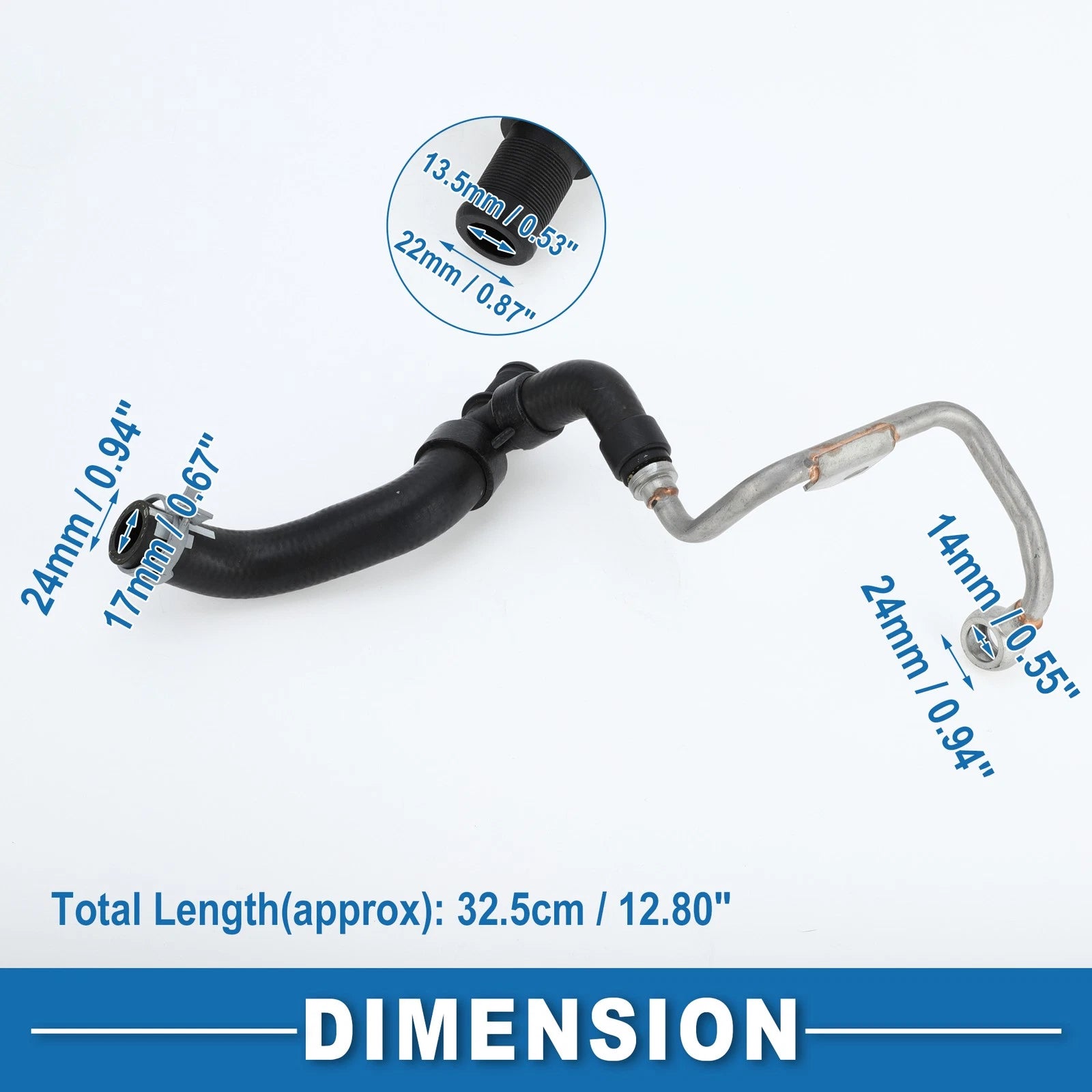 Turbocharger Coolant Hose Return Line No.11537643226 for BMW 120i 220i 320i 430i (2012–2020)