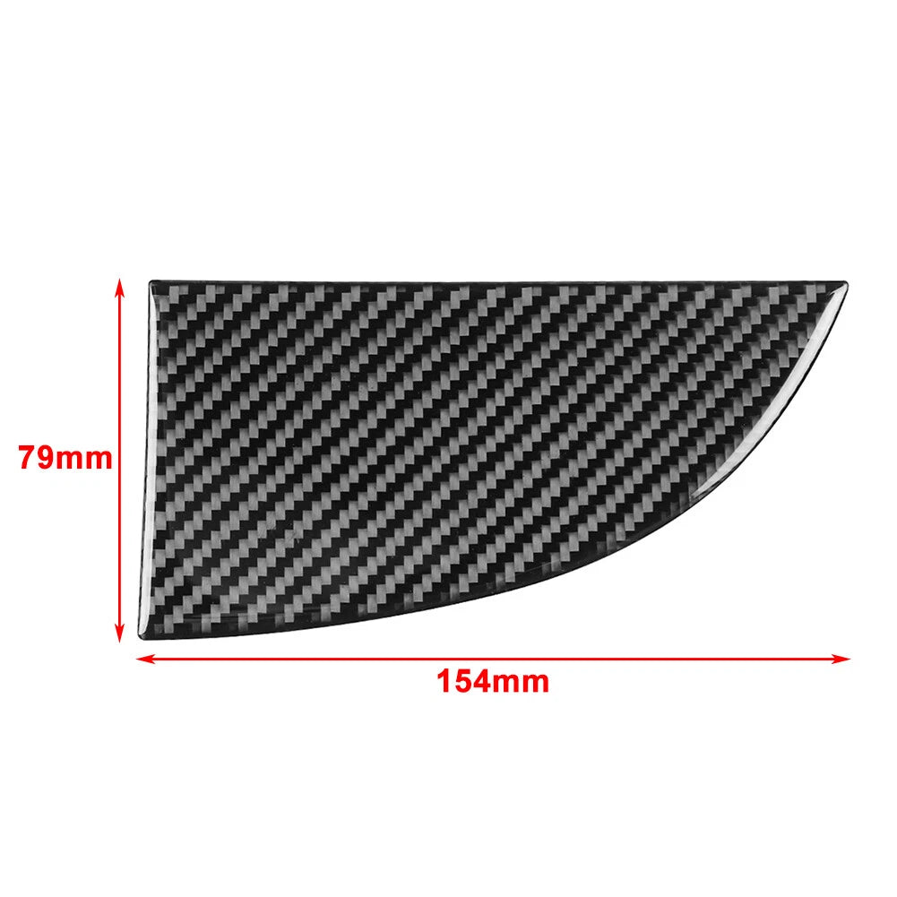 Carbon Fiber Below Driver Side Air Vent Panel Cover Trim for Fiat 500 (2012–2015)