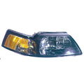 Replacement Passenger Side Head Light Lens/Housing w/Black Bezel