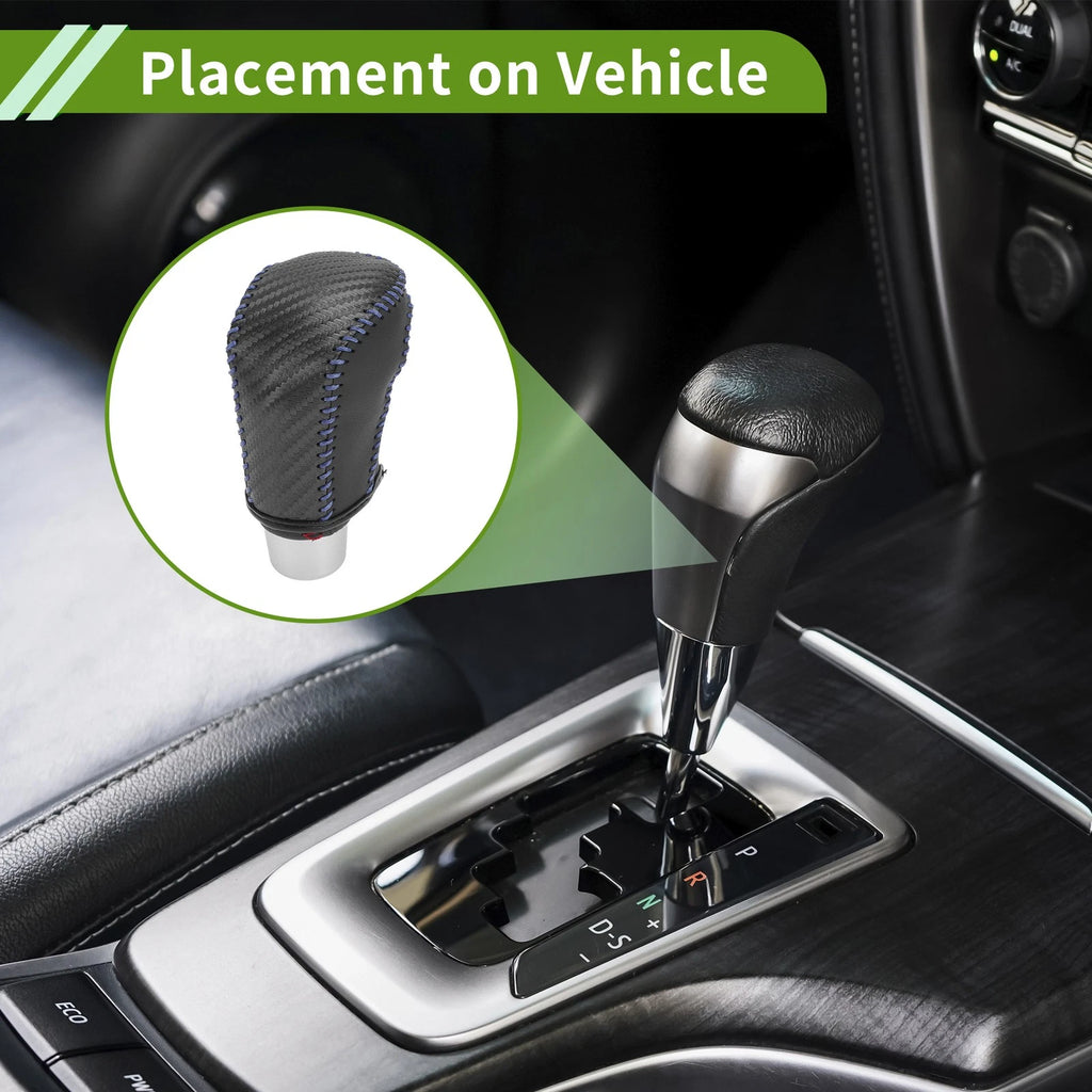 1 Pc Gear Shift Knob Cover for Honda Civic (2016–2021) Carbon Fiber Blue