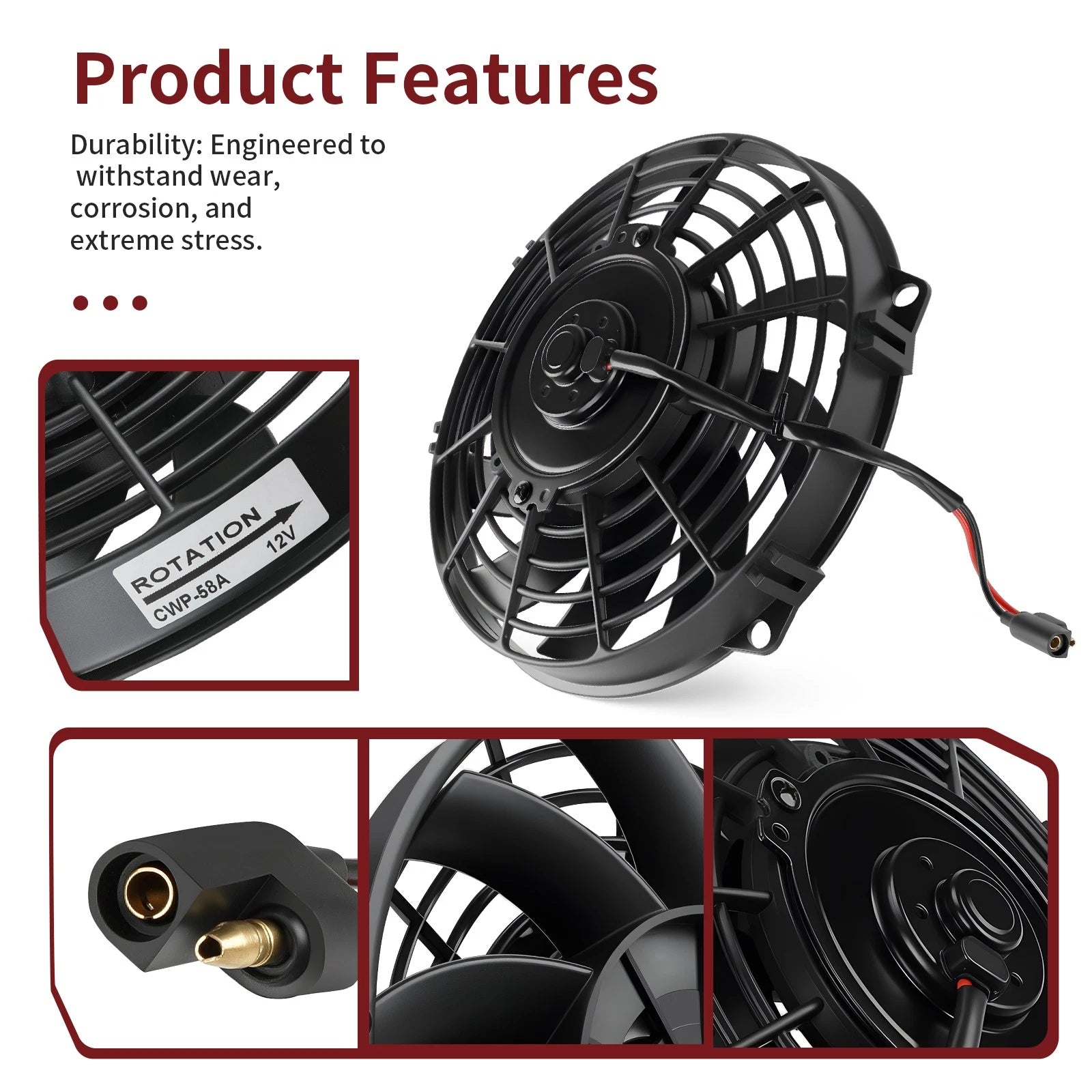 Radiator Cooling Fan 2410123 for Polaris Sportsman 400 500 (2000–2004)