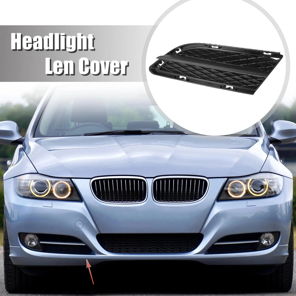 Left Fog Light Grille Trim for BMW 3 Series E90 (2009–2012) 51117198901 Black
