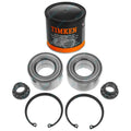 2 Front Wheel Bearing Kits + Grease for Prius C NHP10R 4cyl 1.5L 1NZ-FXE 2012~17