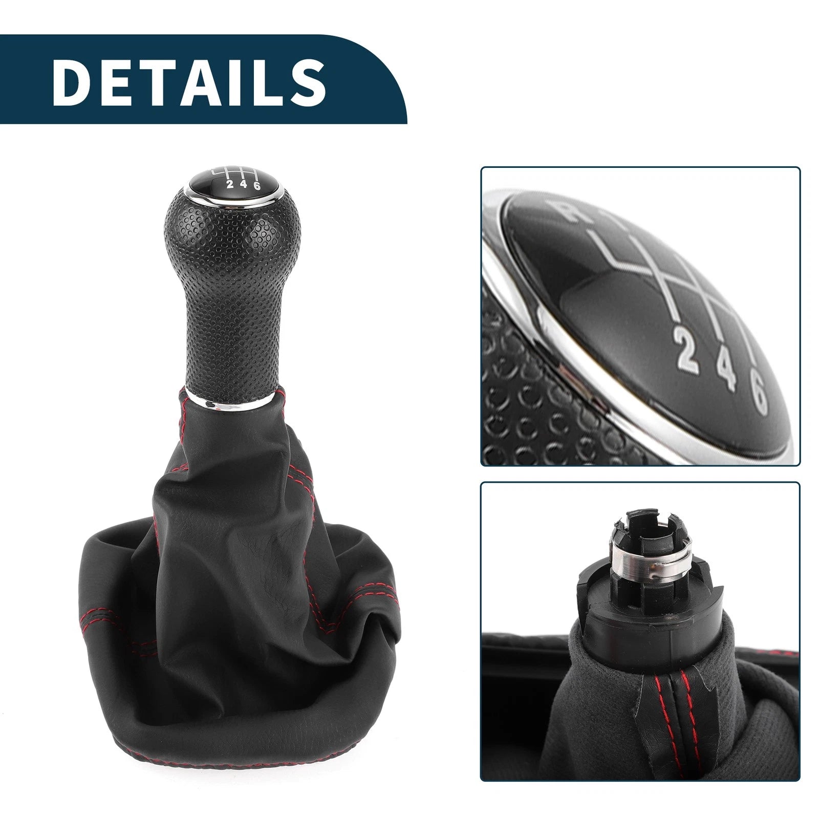 6 Speed Gear Shifter Knob with Cover for Volkswagen Golf (1983–1991)