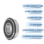 6205NR2RS Deep Groove Ball Bearings for Scooter Skateboard (25x52x15mm)