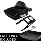 Chopped Trunk Backrest Pad Mount Rack for Harley Sport Glide (2018–2023)