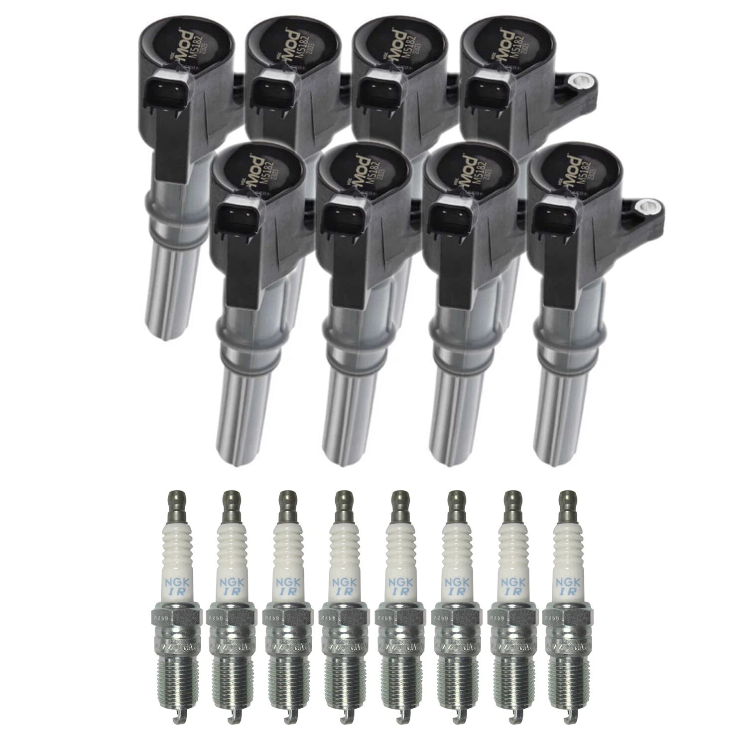 NGK Ignition Coils & Laser Iridium Spark Plugs Kit for Ford Lincoln V8