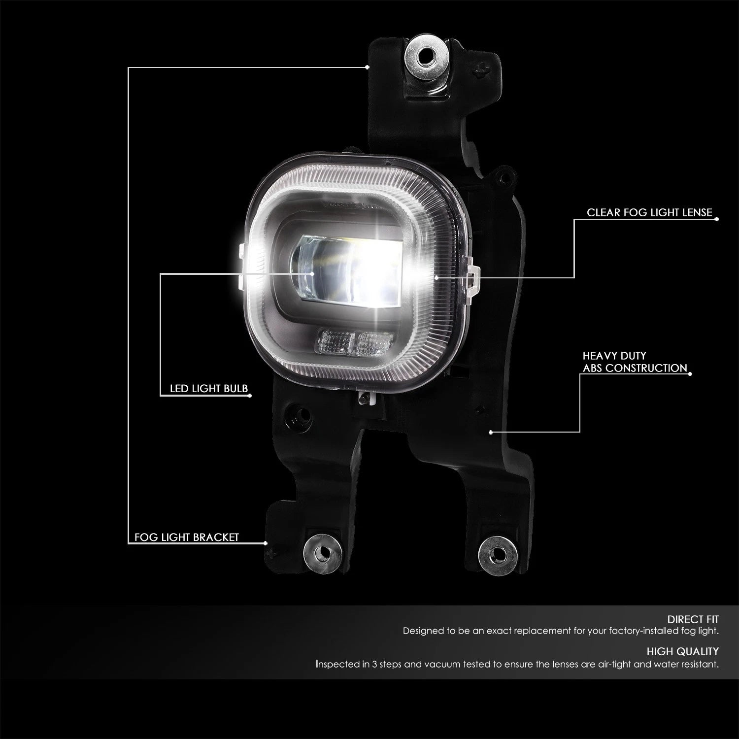 Projector LED Fog Lights for Ford F250-F550 Super Duty (2008–2010)