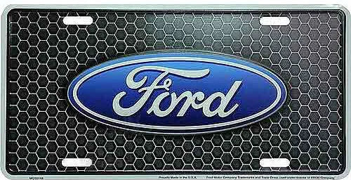 Ford Racing License Plate Emblem for Ford Truck (Built Tough)