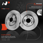 Front Disc Rotor & Pad Set with Hub Bearing for Hyundai Santa Fe (2010–2012)