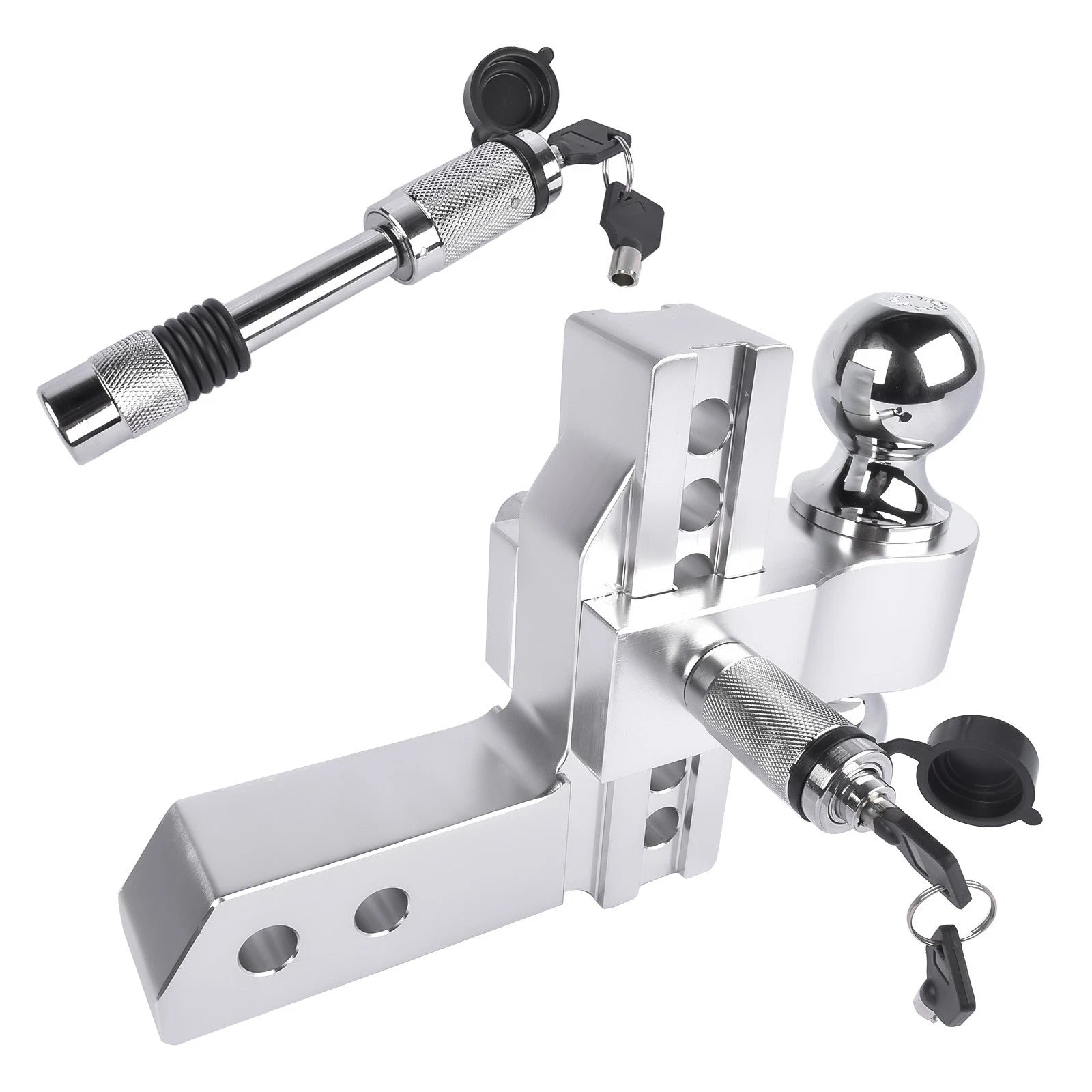 Tow Hitch for 2" and 2-5/16" Balls (Chrome)
