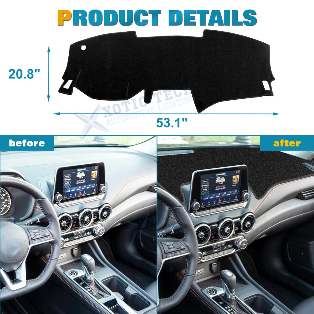 DashMat Non-Slip Dashboard Mat for Nissan Sentra (2020-2026)