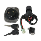 Fuel Gas Cap Ignition Key Switch Seat Lock Set for Suzuki GS125 (1982–2000)